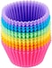 Generic Cake Silicone Mold. A Set Of 12 Reusable And Non-Stickless Colored Liners For Baking Muffins, Paper Cup Cakes, Mantecadas And Pancakes. Paper Cup Cake Pad, Reusable Cup, Baking Tool
