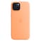 Apple Silicone Case Cover With MagSafe For iPhone 15 Orange Sorbet