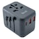 Budi AC333B 20W Dual USB &amp; Type- C Global Travel Charger