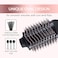 REBUNE RE-2512 Rose 1200W Hair Dryer Brush 3 In 1 Hot Air Styler Straightening &amp; Curling Fast Heating (3s) Hair Styler Brush