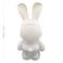 DIY MONEY SAVING COOL BUNNY (8.6 inch - 23 cm) ACRYLIC FLOW POUR PAINT SET COLORS: Silver, Dark-Purple, Blue-Green. Dubai Drip Arts and Crafts.