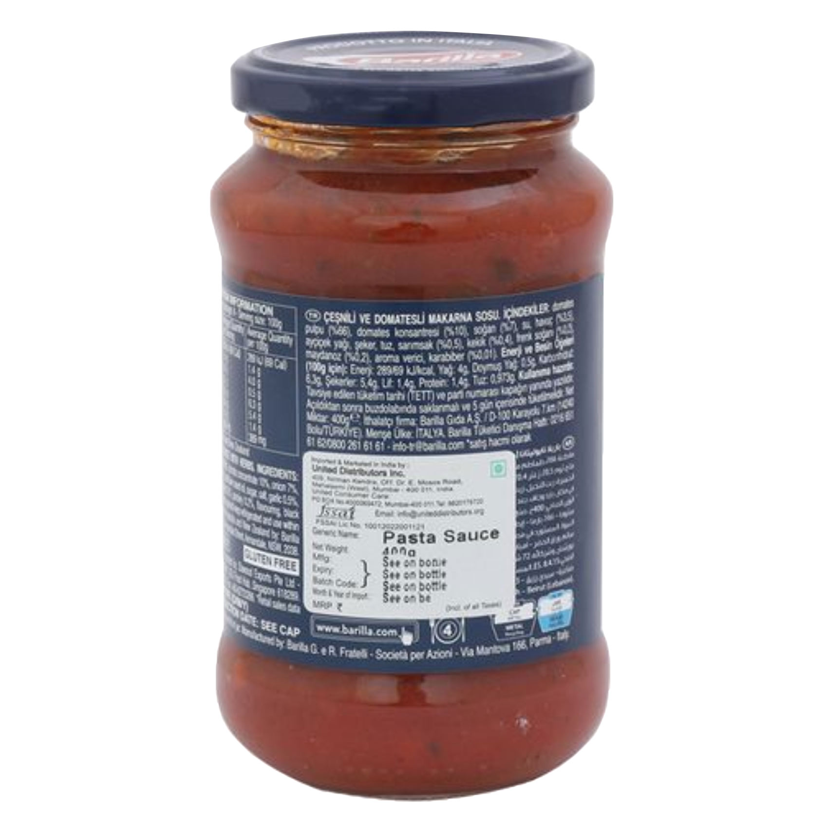 Barilla Napoletana Pasta Sauce With Mediterranean Herbs 400g