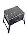 Generic Portable Barbeque Charcoal Grill Black/Silver 35X27.5Centimeter