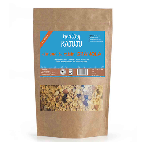 Healthy Kajuju Almond And Raisin Granola 500g