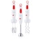 AFRA Hand Blender Set, 2-Speed, 5-Piece Hand Blender Set, 700W, Stainless Steel Shaft, GMARK, ESMA, ROHS, And CB Certified With White/Red, AF-7001BL-SET, 2 Years Warranty