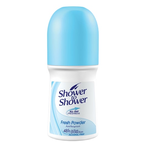 Shower To Shower Fresh Powder Anti-Perspirant Roll On For Women 50ml