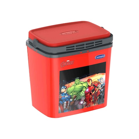 Cosmoplast Marvel Avengers Chillbox Insulated Lunch Box With Handle IFDIAVGCB004 Red 4L