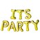 Italo It's Party Letter Balloon HB-IPG Golden
