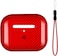 Monocarbon Real Carbon Fiber For Airpods Pro 2nd Generation Case (2022) Airpods Pro 2 Case Cover With Lanyard - Glossy Red
