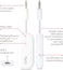 Twelve South - Airfly Duo Airpod Bluetooth Dongle For Air Flights - White