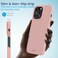 Remson Mag-X Magnetic Hybrid Protective Silicone Case Military Grade Protection For iPhone 14 Pro (Pink)