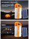 Sonashi Rechargeable 3 Side Lantern With Solar Panel SEL-697SP Orange 15x6.5x20cm