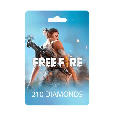 Free Fire Digital Gift Card, 210 Diamonds