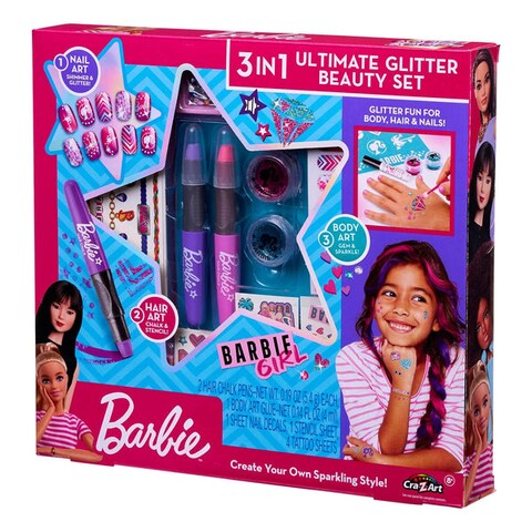 Barbie 3 in 1 Ultimate Glitter Beauty Set (CA-24072)