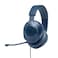 JBL Quantum 100 Gaming Headphone Over-Ear With Detachable Voice-Focus Boom Mic Blue