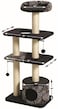 Midwest Homes For Pets Cat Tree, Tower Cat Furniture, 5-Tier Cat Tree With Sisal Wrapped Support Scratching Posts &amp; High Cat Look-Out Perch, Black/White Pattern, Large Cat Tree