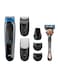 Braun - Multi Grooming Kit 7-in-1 Face And Body Trimming Black/Blue