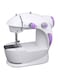 Generic Portable Mini Sewing Machine HHE-7752 White/Purple