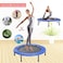 Max Strength 40" Mini Trampoline Set Active Kids Children Junior Fitness Exercise Bouncer Trampoline Indoor Exercise Fitness Rebounder Trampoline With Safety Pad For Home Office