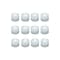 12PCS.- Realistic and Bright Flickering Battery Operated Flameless LED Tea Light.