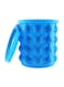 Generic Silicone Ice Cube Maker Bucket Blue 10cm