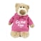 Mascot Bear with Pink hoodie Get Well Soon 28cm