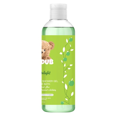 Dabdub Apple Delight 2-In-1 Foaming Shower Gel And Bubble Bath Green 480ml