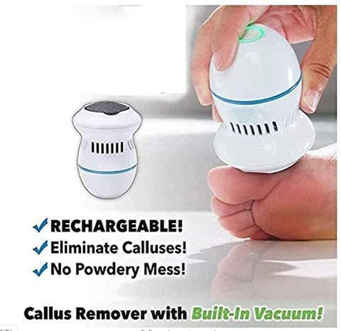 Generic Rechargeable Electric Foot Callus Remover With Built-In Vacuum, Professional Pedicure Tools For Dry, Hard, Dead, Cracked Skin