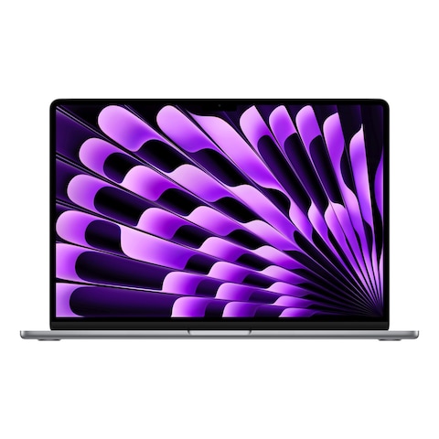 Apple MacBook Air Laptop with 15-Inch Display M3 Processor 8GB RAM 256GB SSD M3 Chip Graphic Card Space Grey English