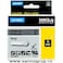 Dymo Rhino Vinyl Label Tape 12mm Black on Grey