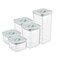 ORGANIZERS - LEAKPROOF - Set of 5 food storage containers for kitchen organization, Airtight Liquid Sealed Always Fresh Plastic container set with vacuum lid &ndash; 500x2 + 1100x2 +1700ML