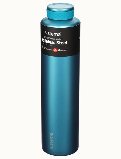 Sistema 600ML Chic Stainless Steel Bottle Teal