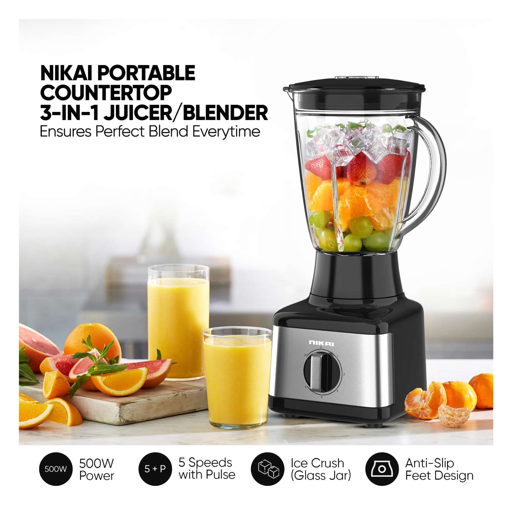 Thumbnail image for نيكاي خلاط 3في1 (NB3900GEB)