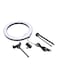 Generic - LED Video Ring Photography Light With Tripod And Accessory 10inch White/Black