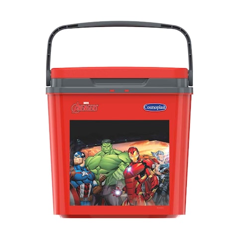 Cosmoplast Marvel Avengers Chillbox Insulated Lunch Box With Handle IFDIAVGCB004 Red 4L