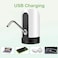 LIHAN Water Dispenser for 5 Gallon Water Bottle, Water Bottle Pump with USB Charging Electric Automatic for Home Office Indoor and Outdoor Drinking Mini Water Pump White