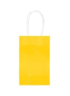 Buy Party Time 12-Piece Paper Gift Bag Set 15x21x8cm - Yellow in UAE