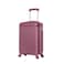 Senator Hard Case Cabin Suitcase Luggage Trolley For Unisex ABS Lightweight Travel Bag with 4 Spinner Wheels KH1065 Maroon