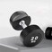 Harley Fitness Commercial Dumbbells - TPU &amp; Rubber Coated - Dynamic Strength and Stability (20, Kilograms)