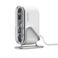 شاحن مكتبي موماكس Charge Flow بمنفذين USB-C بتقنية GaN ومنفذين USB وبقوة 80 واط - أبيض