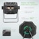 Egardenkart Compost Bin with 2 Dual Rotating Compost Tumbler, 160L Outdoor Compost Bin, Vent Design, for Year-Round Use