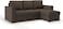 Galaxy Design Devan Sofa Cum Bed With Cushions Dark Brown Color - Size ( 210D x 160W x 95H ) cm Model GDF-D05.