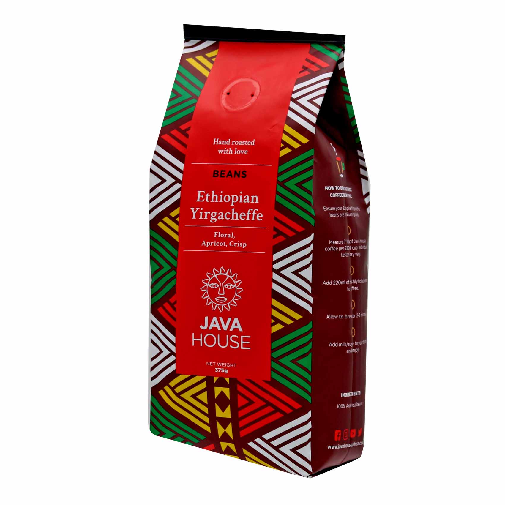 Java Ethiopian Yirgacheffe Coffee Beans 375g