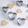 Royalford 5 Pcs Cookie Cutter Set, Stainless Steel, Rf10278 - Premium-Quality, Food Grade Material, Heart Shaped Cutters With Premium Steel