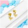 Aiwanto Bird Earring Gold Gift Earring Small Size Party Office Daily Wear Earring(Gold)