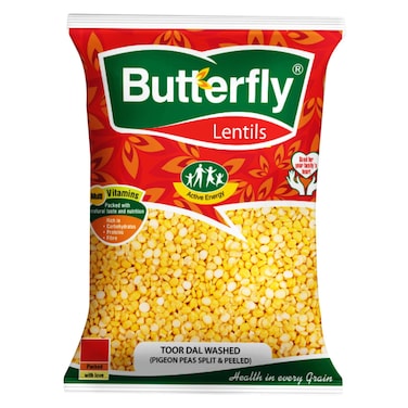 BUTTERFLY TOOR DAL WASHED 5 KG
