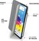 Pipetto Origami no. 3 for iPad 10.9 inch case iPad 10th Generation case cover (2022)   Shock Resistant 5-in-1 Stand Case   Apple Pencil 1 Storage   99.9% Anti-Bacterial - Dark Grey