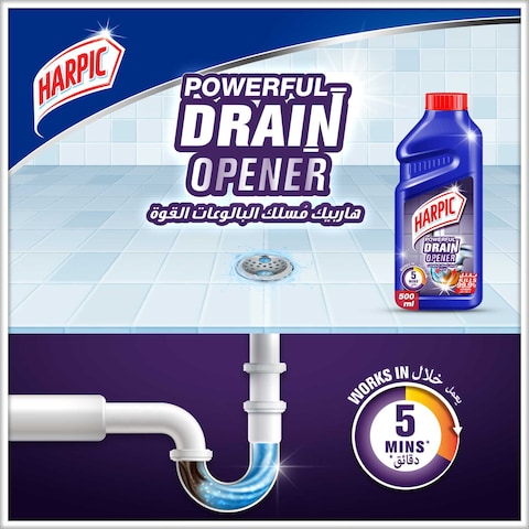 Harpic Powerful Drain Opener, 500ml