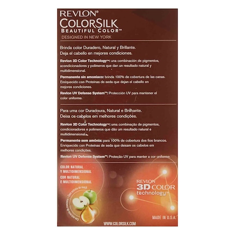 Revlon ColourSilk 3D Keratin Permanent Hair Colour 30 Dark Brown