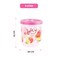 Esqube Storage Containers For Kitchen, With Durable Lid (Cereal, Flour And Sugar Containers) - Pink (Pack Of 2)